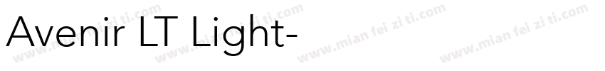 Avenir LT Light字体转换